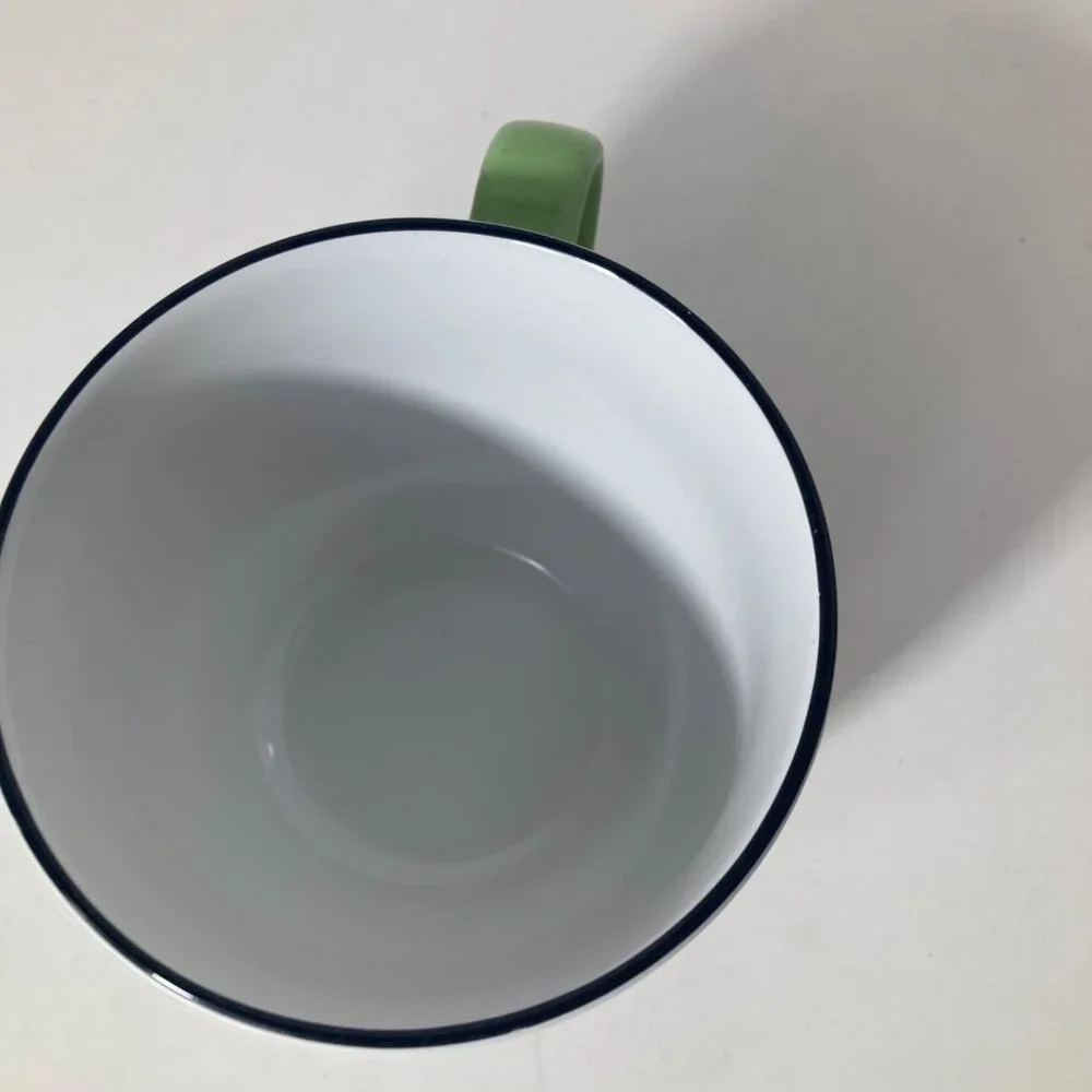 Disney Tink‎ Tinkerbell Coffee Mug White Green 3 x 4